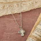 Locket Cross Necklace with Intricate Filigree: A Symbol of Sacred Secrecy & Devotion