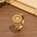 Infinity Our Lady Zircon Ring: Emblem of Unending Marian Grace