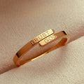 TRUST GOD Split-Band Ring: Steady Companion of Divine Trust