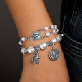 Our Lady Miraculous Medal St. Benedict Bracelet