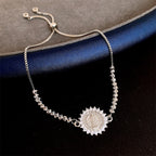 Our Lady Miraculous Medal Halo Cz Beaded Bracelet: Emblem Of Divine Protection & Grace