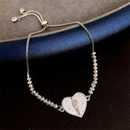 Our Lady Miraculous Medal Halo Cz Beaded Bracelet: Emblem Of Divine Protection & Grace
