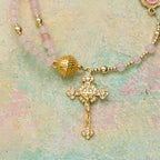 Magnetic Strawberry Agate Rosary Bracelet: Emblem of Divine Grace & Purity