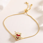 Elegant Sacred Heart Devotion Bracelet: Embodying Christ's Love And Spiritual Strength