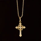 Sparkling Geometric Cross Necklace: A Symbol of Eternal Hope And Divine Protection