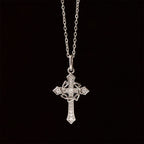 Sparkling Geometric Cross Necklace: A Symbol of Eternal Hope And Divine Protection