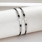 Intricate Cross Beaded Bracelet: Woven with Faith, Grace & Unwavering Love