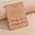 Intricate Cross Beaded Bracelet: Woven with Faith, Grace & Unwavering Love