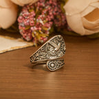 Hummingbird Holy Spirit Adjustable Wrap Ring: Emblem of Divine Grace & Natural Joy