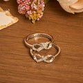 Elegant Infinity Cross Open Ring with Engraving: Emblem of Spiritual Strength & Divine Guidance