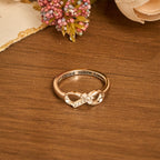 Elegant Infinity Cross Open Ring with Engraving: Emblem of Spiritual Strength & Divine Guidance