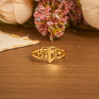 Timeless Heart Cross Adjustable Ring: A Gift Of Grace & Divine Intercession