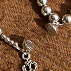 Sacred Silver Tone Magnetic Rosary Bracelet: 2-in-1 Prayer & Bracelet