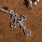 Sacred Silver Tone Magnetic Rosary Bracelet: 2-in-1 Prayer & Bracelet