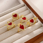 Sacred Heart Multi-Design Ring Collection: Emblem of Divine Love