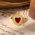 Sacred Heart Multi-Design Ring Collection: Emblem of Divine Love