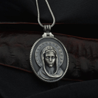 Assumption of the Virgin Mary Stainless Steel Necklace