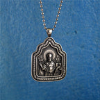 Father Blessing Charm Titanium Necklace