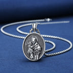 St. Anthony and the Child Jesus Pendant Necklace