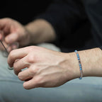Turquoise Cross Healing Bead String Bracelet