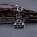 Virgin Mary Prayer Pendant Necklace Stainless Steel Catholic Medallion Protecion Chain