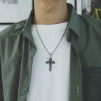 Punk Style Skull Crossbones Pendant Necklace
