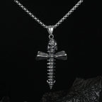 Punk Style Skull Crossbones Pendant Necklace