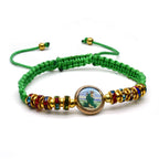 St. Jude Green String Adjustable Bracelet