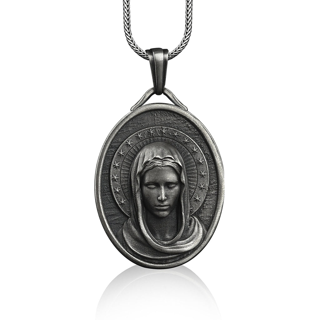 Assumption of the Virgin Mary Stainless Steel Necklace