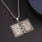 Turnable Cross Holy Bible Pendant Quality Necklace