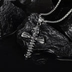 Punk Style Skull Crossbones Pendant Necklace