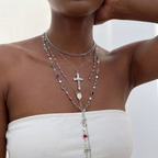 Layered Cross Necklace Set: Multistrand Faith & Fashion-Forward Expression