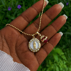Our Lady & Sacred Heart Necklace in 6 Styles: Elegant Faith-Infused Jewelry
