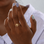 Cross & Heart Cutout Ring: A Symbol of Christ’s Love & Faithful Devotion