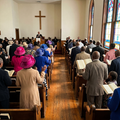 Sunday service at Pastor Willie's church